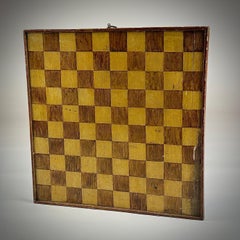 Tablero de juegos pintado de finales del siglo XIX