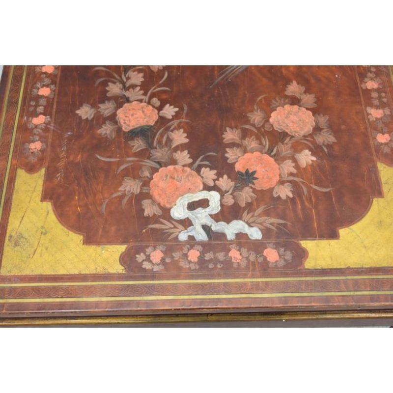 Bemalter, lackierter, asiatischer Teetisch aus dem späten 19. Jahrhundert (Lack) im Angebot