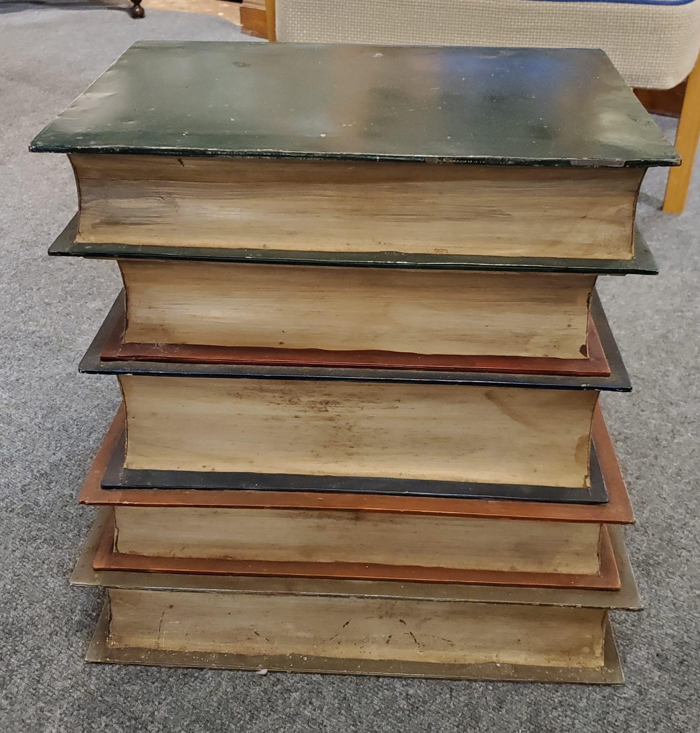 book stack table