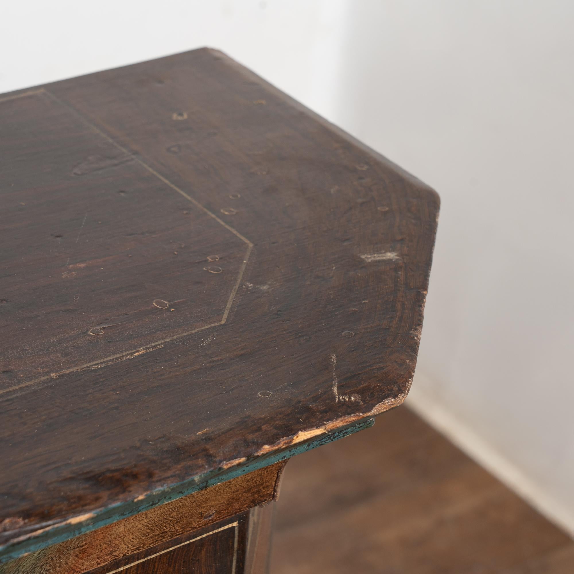 Late 19th Century Painted Narrow Console Sideboard For Sale 7