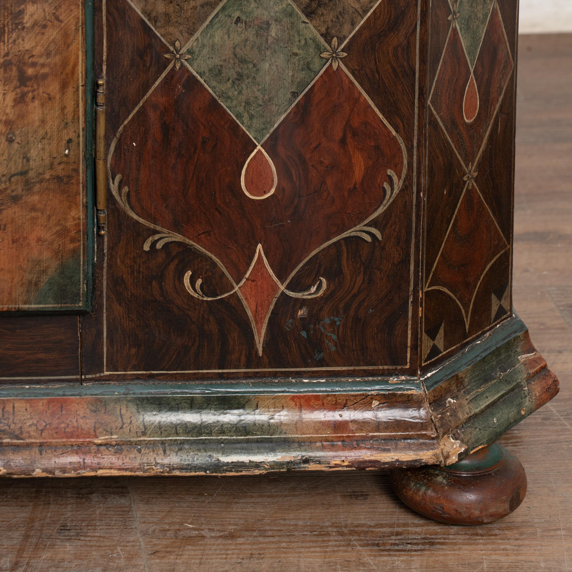 Late 19th Century Painted Narrow Console Sideboard For Sale 3