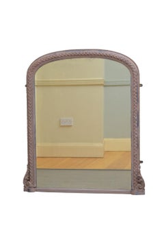 Late 19th Century Painted Overmantel Mirror Wall Mirror H107cm