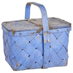 Late 19th Century Painted Swedish Fruit Basket