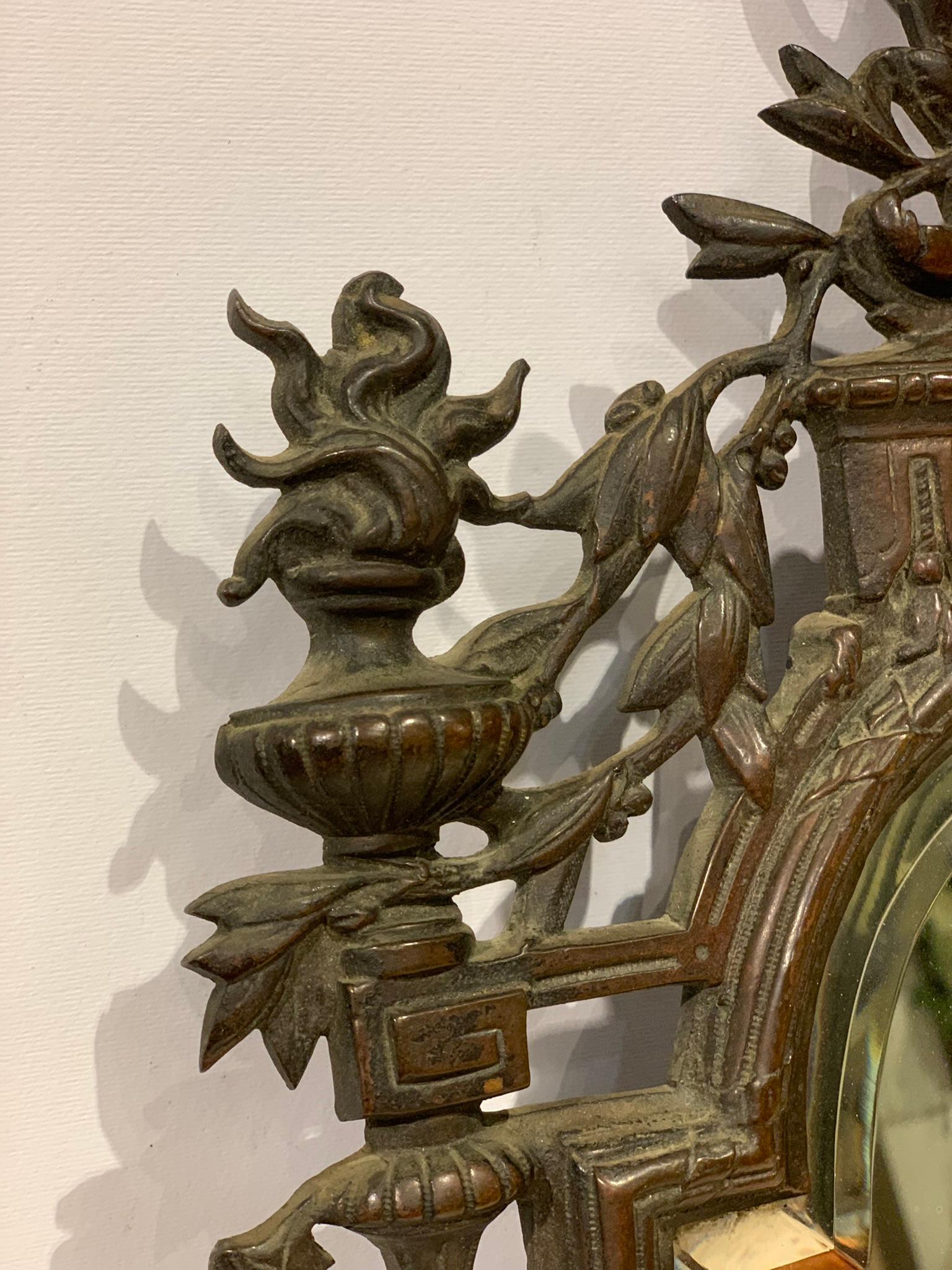 Fin du 19e siècle, Paire de miroirs en bronze en vente 2