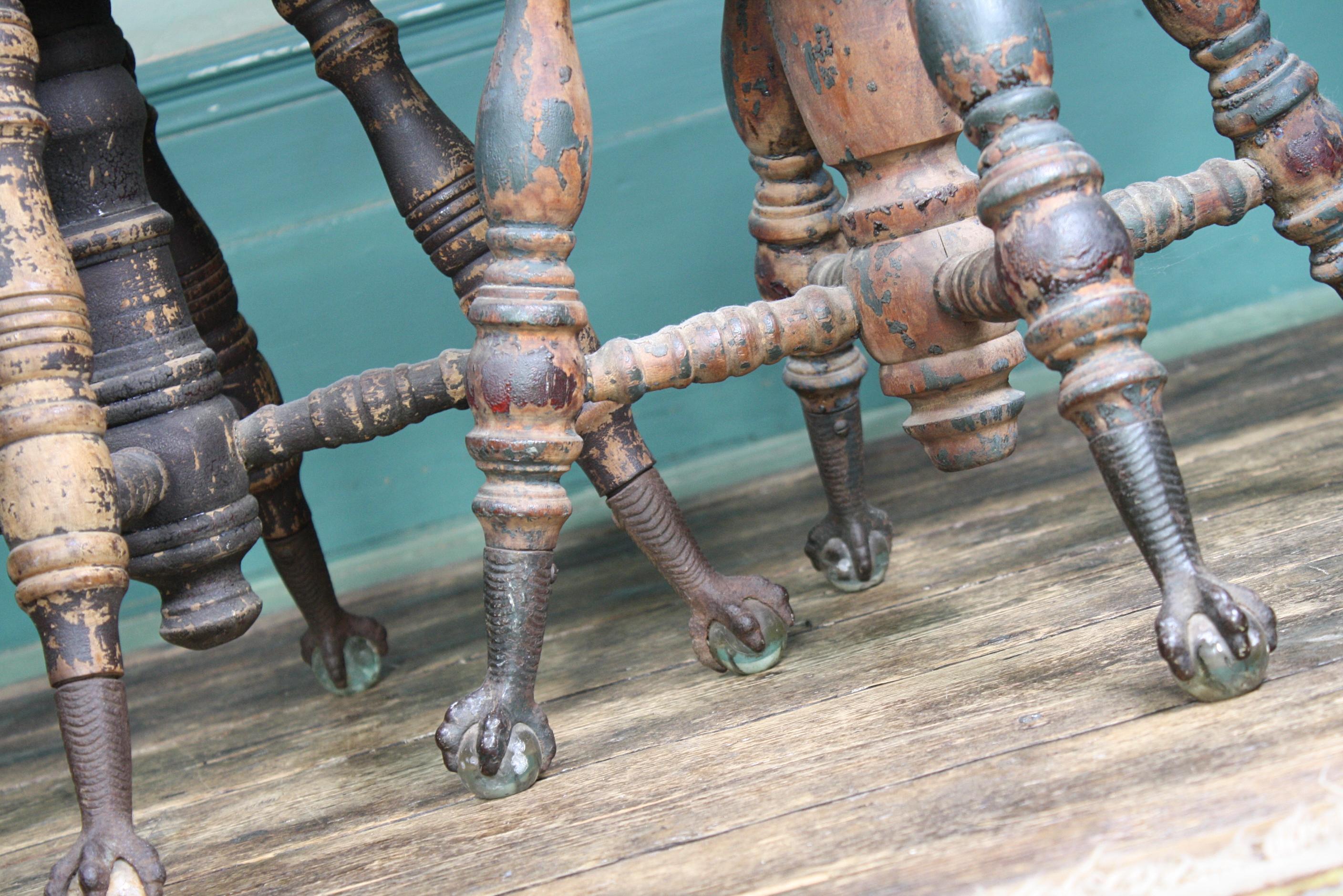 Late 19th Century Pair of Charles Parker & Co Piano Stools, Side Tables 5