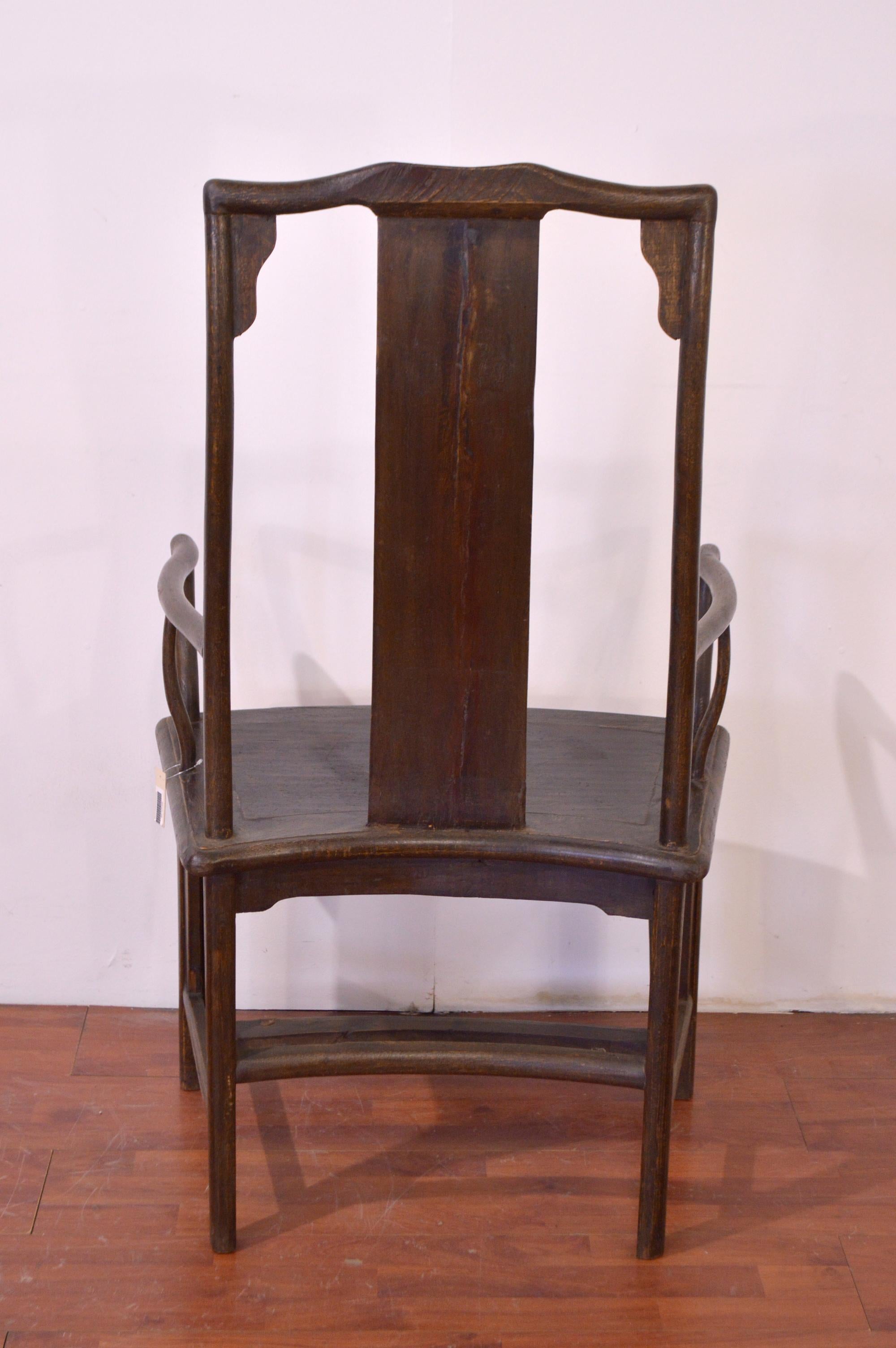 Late 19th Century Pair of Chinese Chairs For Sale 9