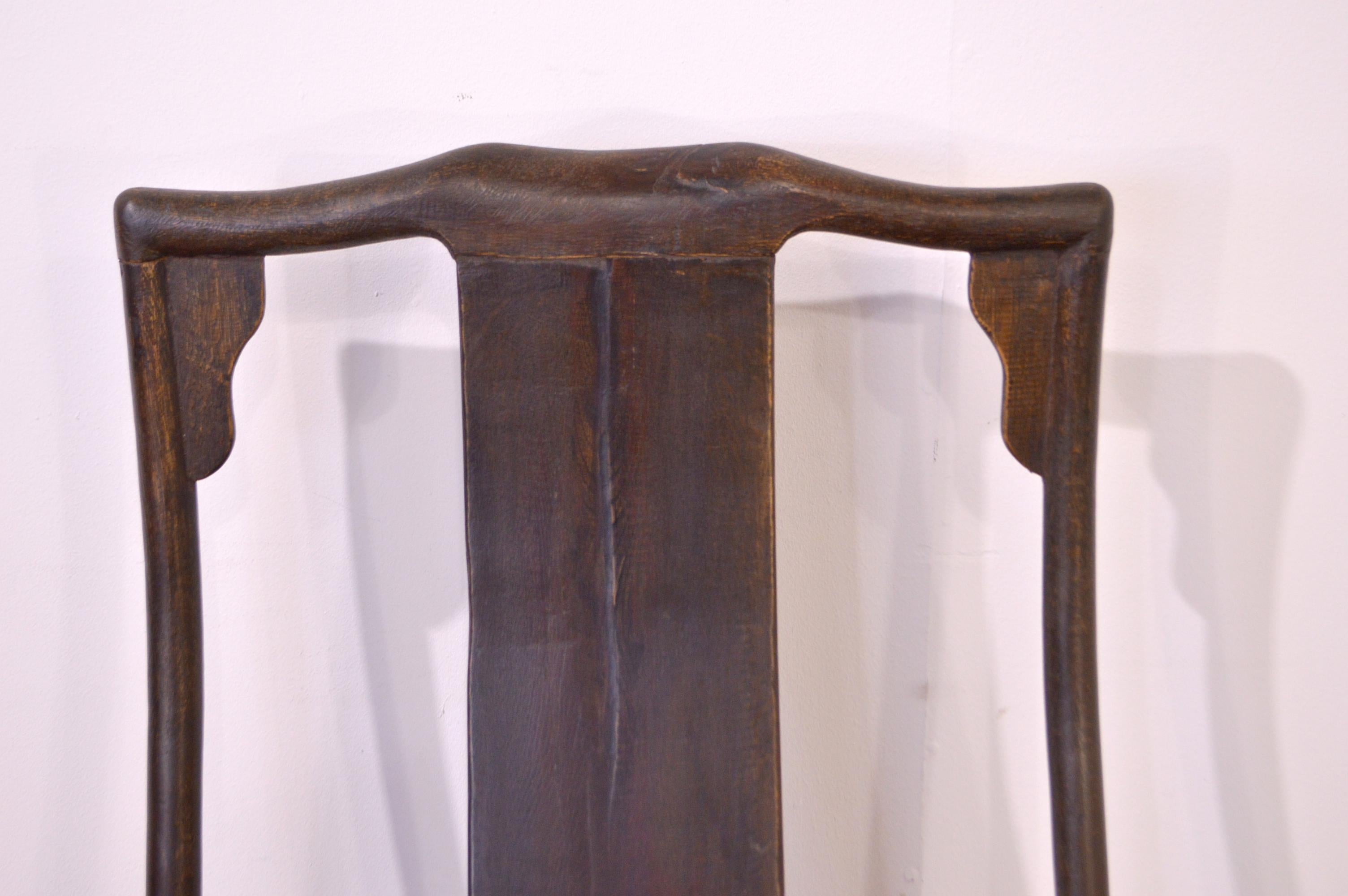 Elm Late 19th Century Pair of Chinese Chairs For Sale