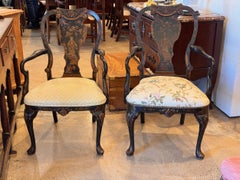 Late 19th Century Pair of Chinoiserie Asian Chairs