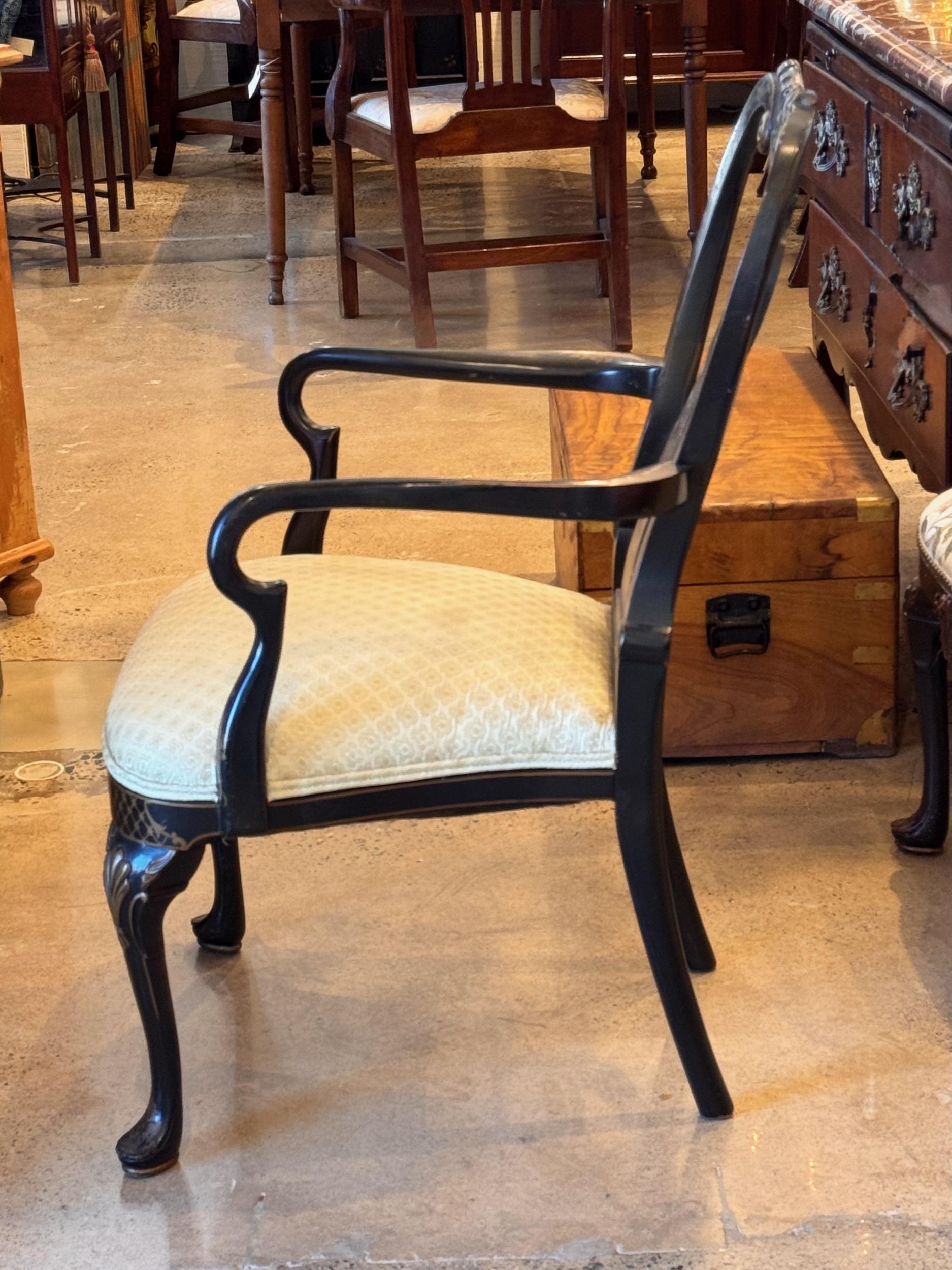 Paire de chaises asiatiques Chinoiserie de la fin du 19ème siècle en vente 1