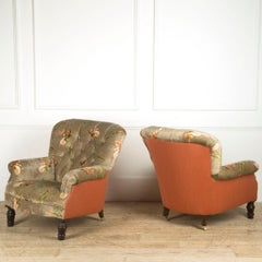 Late 19th Century Pair of Easy Chairs