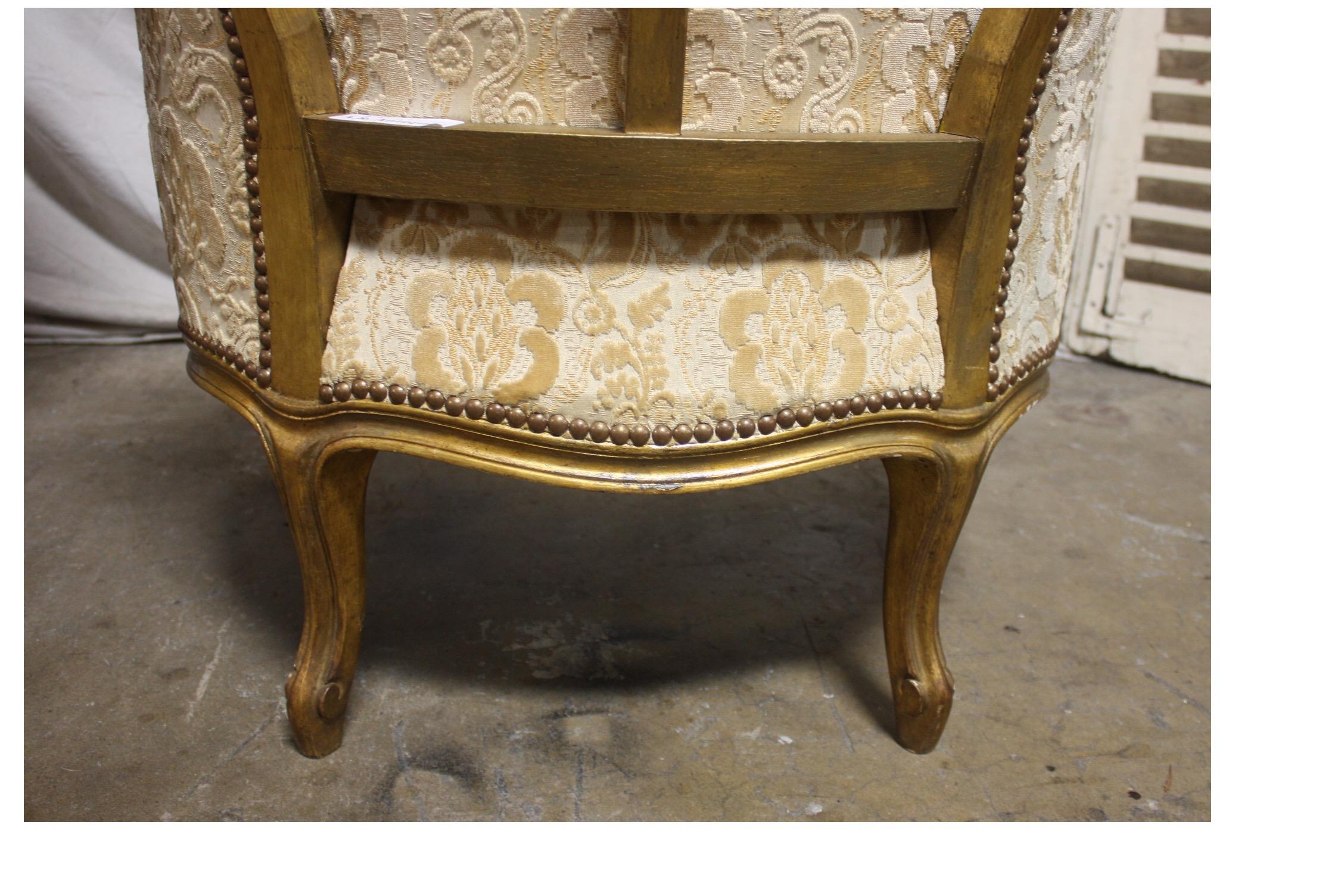 Late 19th Century Pair of French Bergere Chairs 6