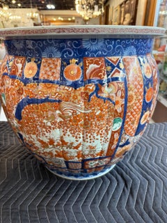 Late 19th Century Pair of Japanese Imari Porcelain Jardinières or Planters
