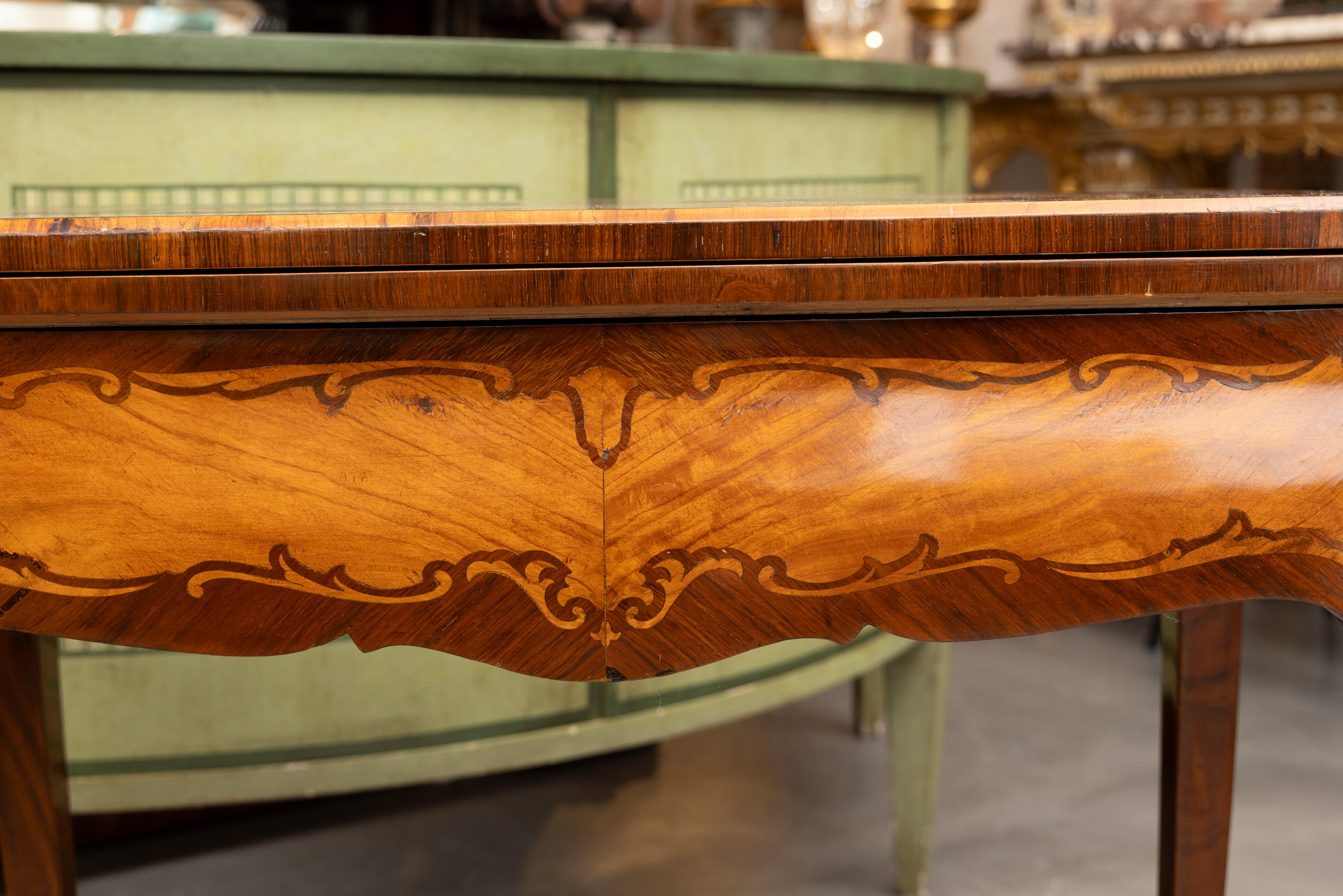 Late 19th Century Louis XV Style Game Tables, Pair available For Sale 1