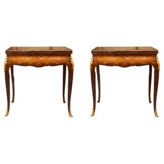 Late 19th Century Louis XV Style Game Tables, Pair available