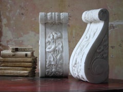 Late 19th Century Pair of Marble Fire Surround Corbels Door Stops