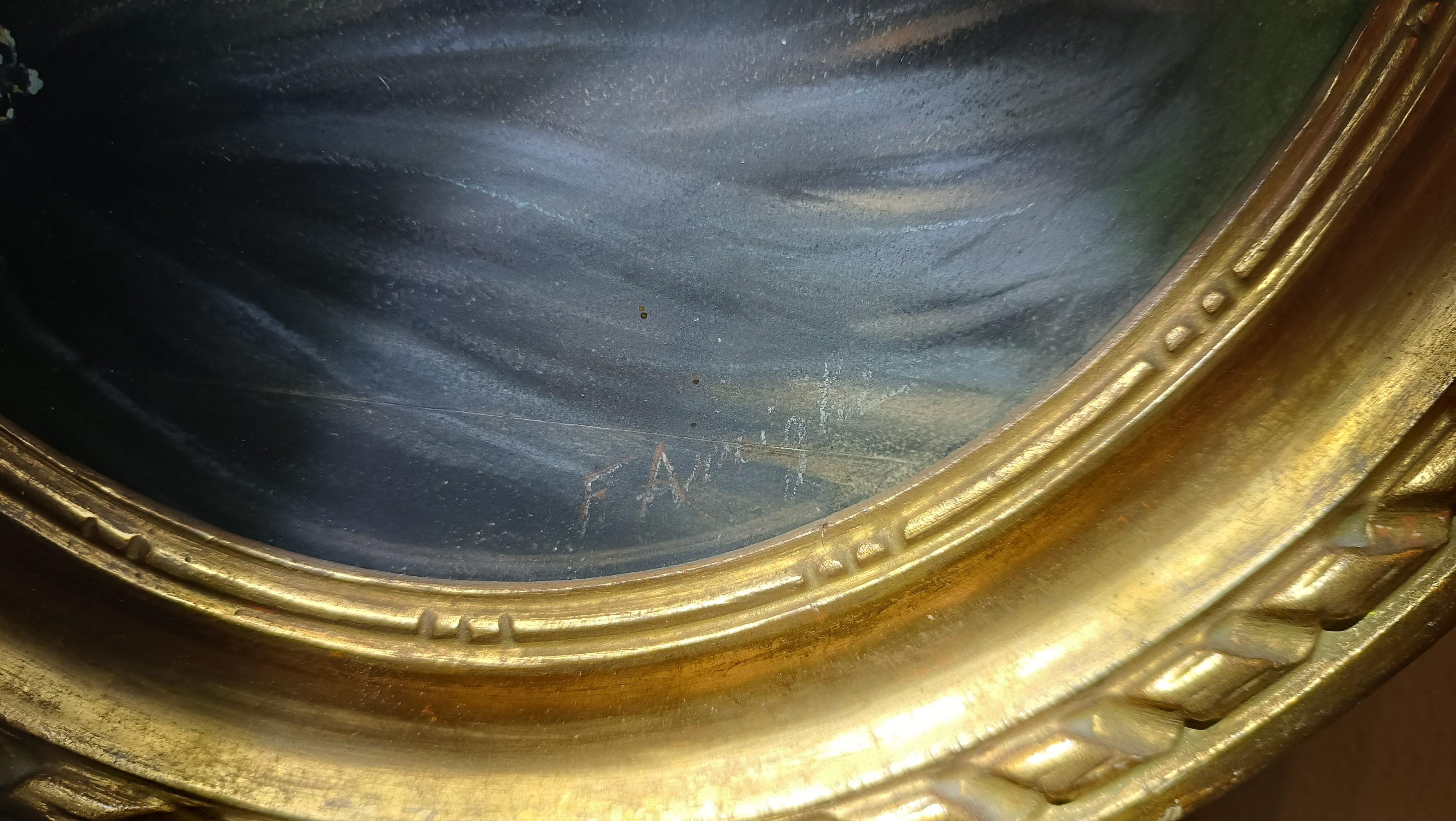 SPÄTES 19. JAHRHUNDERT PASTELLGEMÄLDE AUS OVAL im Angebot 2