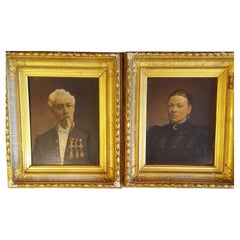Paar Porträts des späten 19. Jahrhunderts