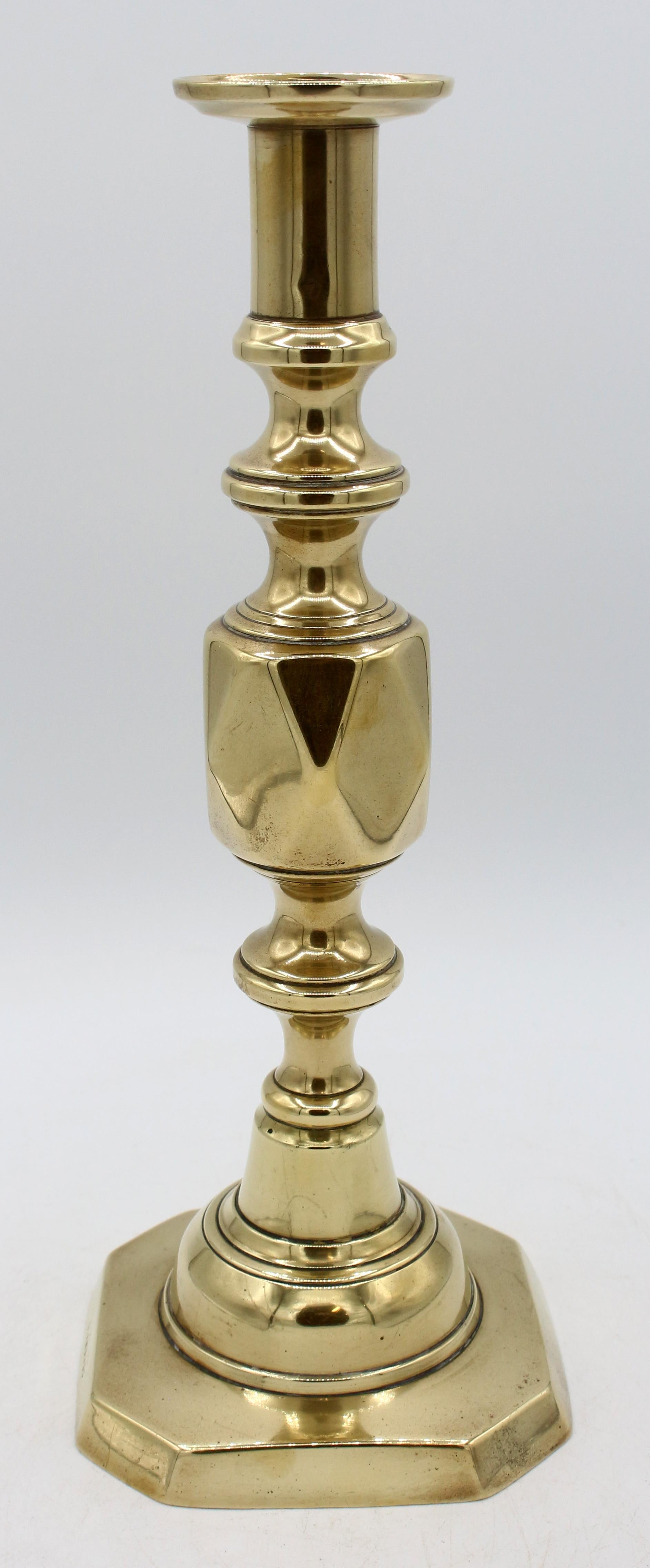 Coppia di candelieri in ottone 