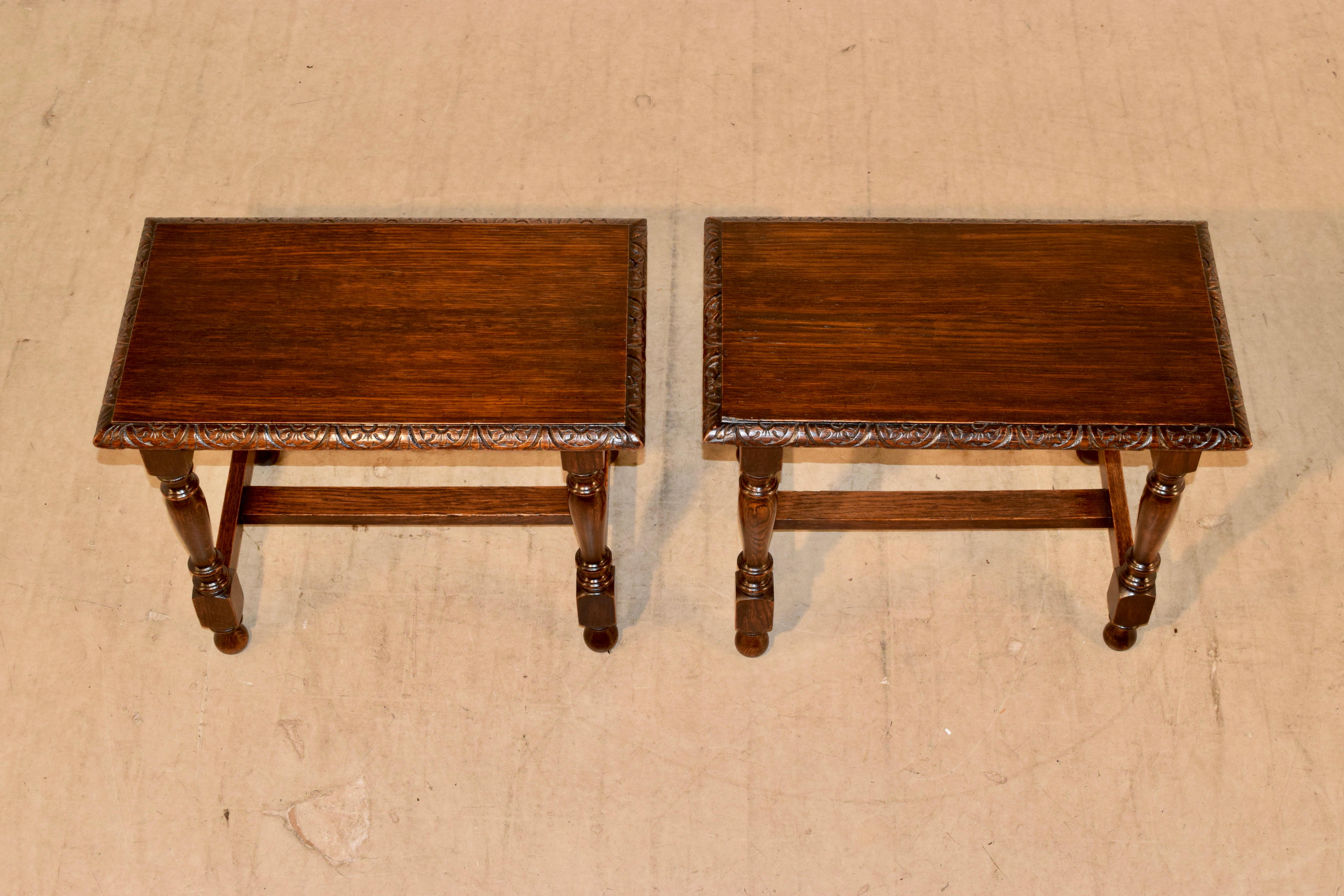 Victorian Late 19th Century Pair of Stools
