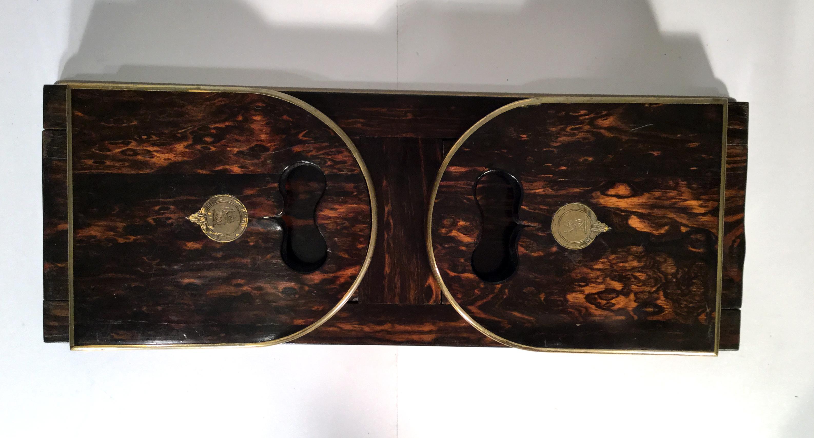 Late 19th Century Parkins & Gotto Sliding and Folding Coromandel Bookends For Sale 8