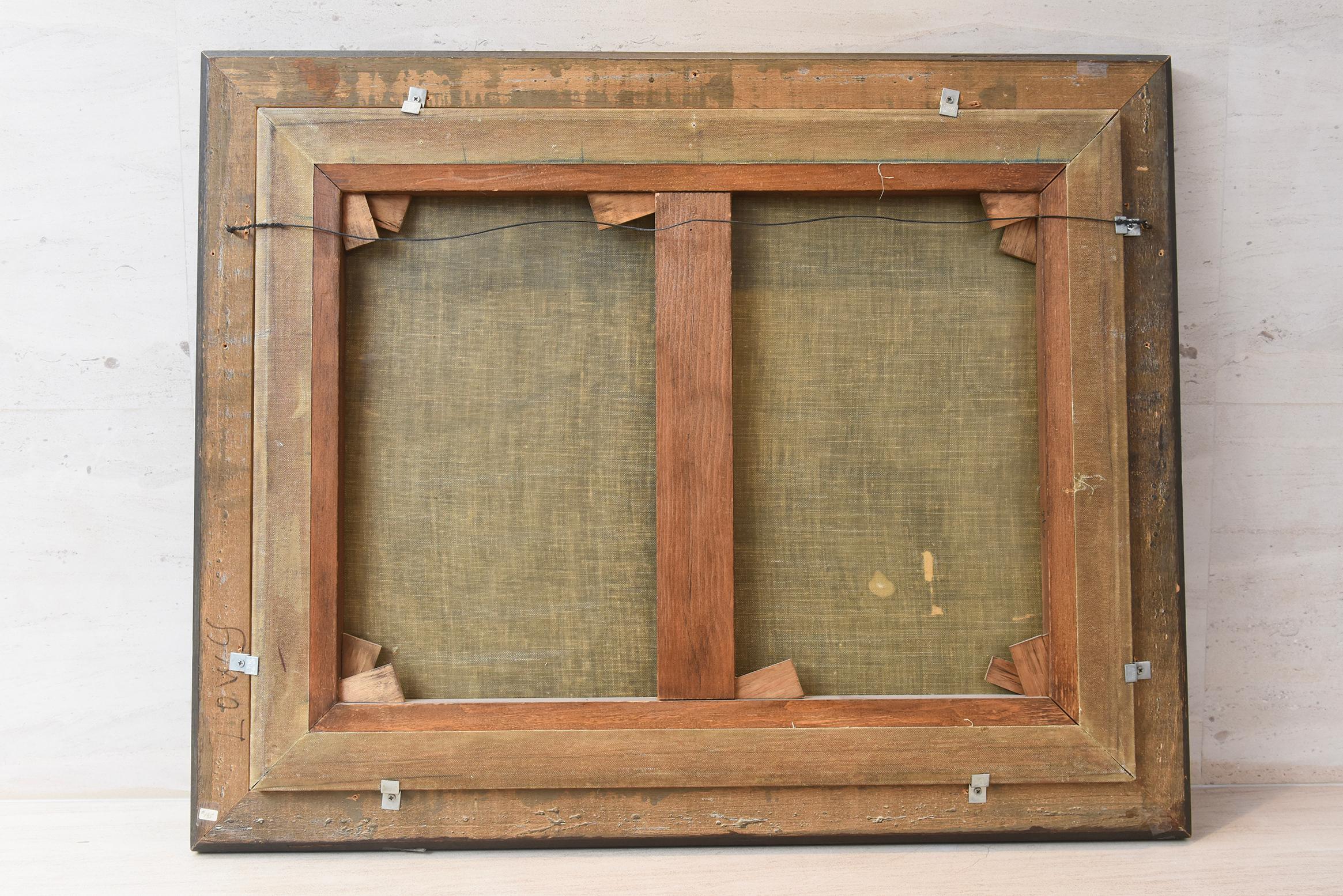 Oiled Late 19th Century Pastoral Oil Painting For Sale