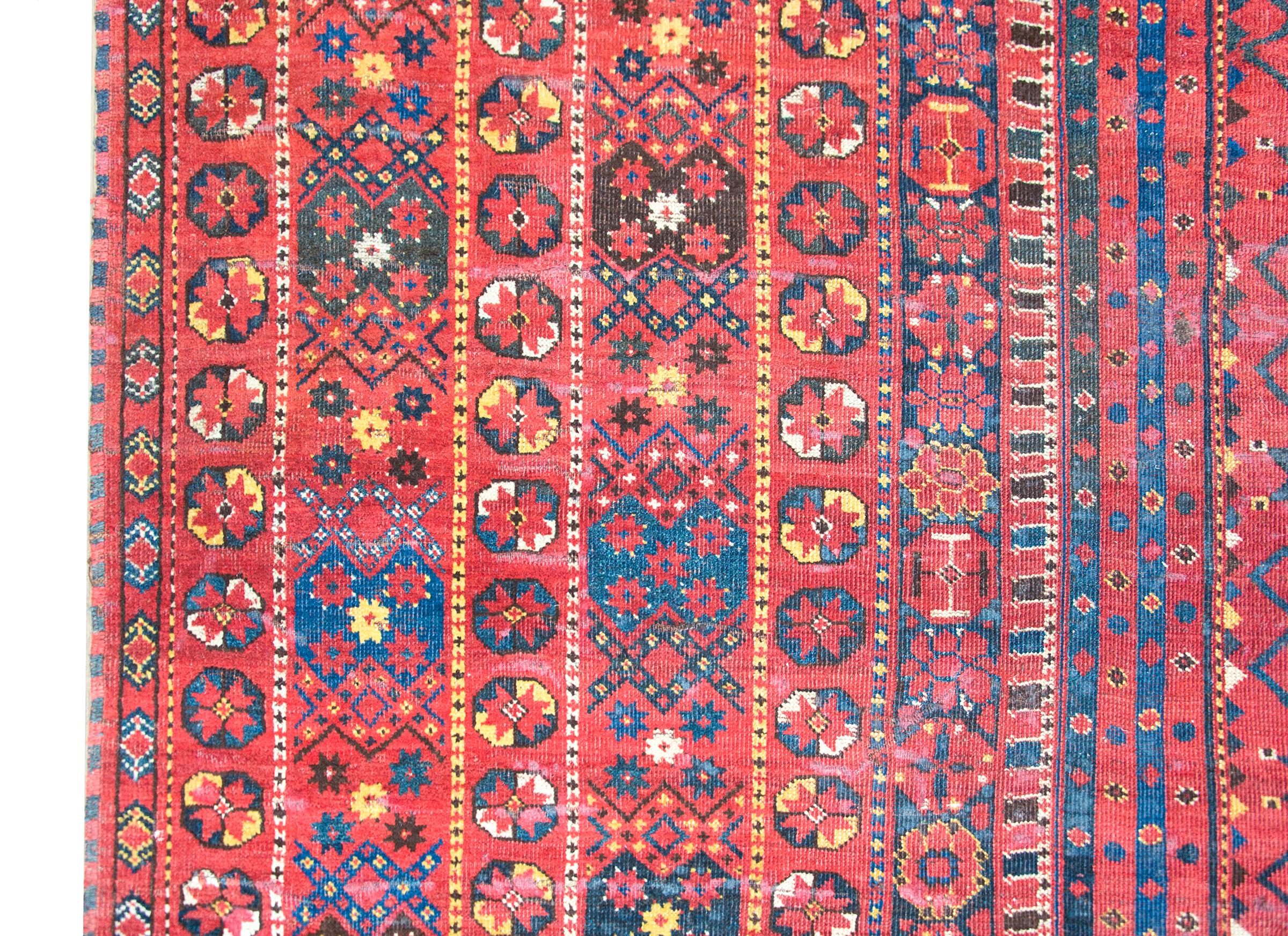 Wool Late 19th Century Persian Bashir Rug For Sale