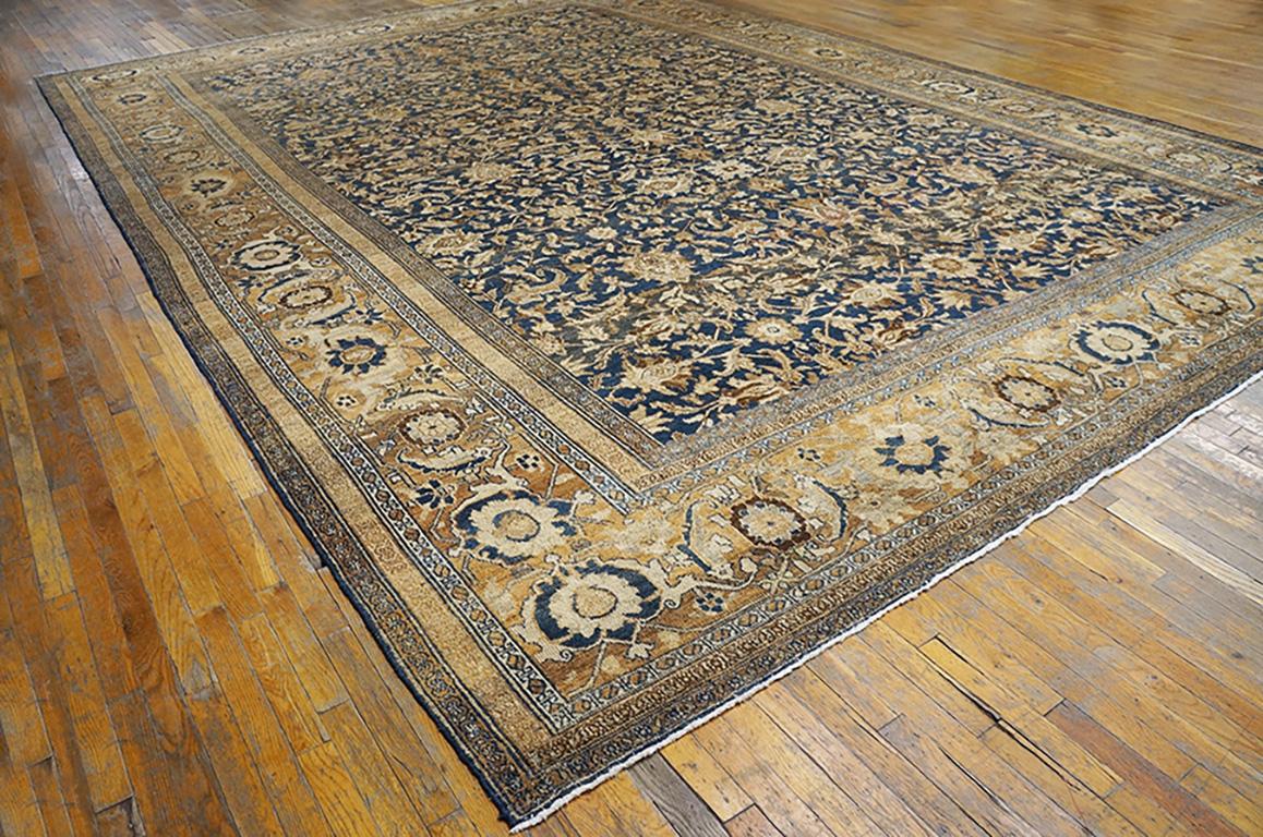 Hand-Knotted Late 19th Century Persian Bibikabad Carpet ( 12'5