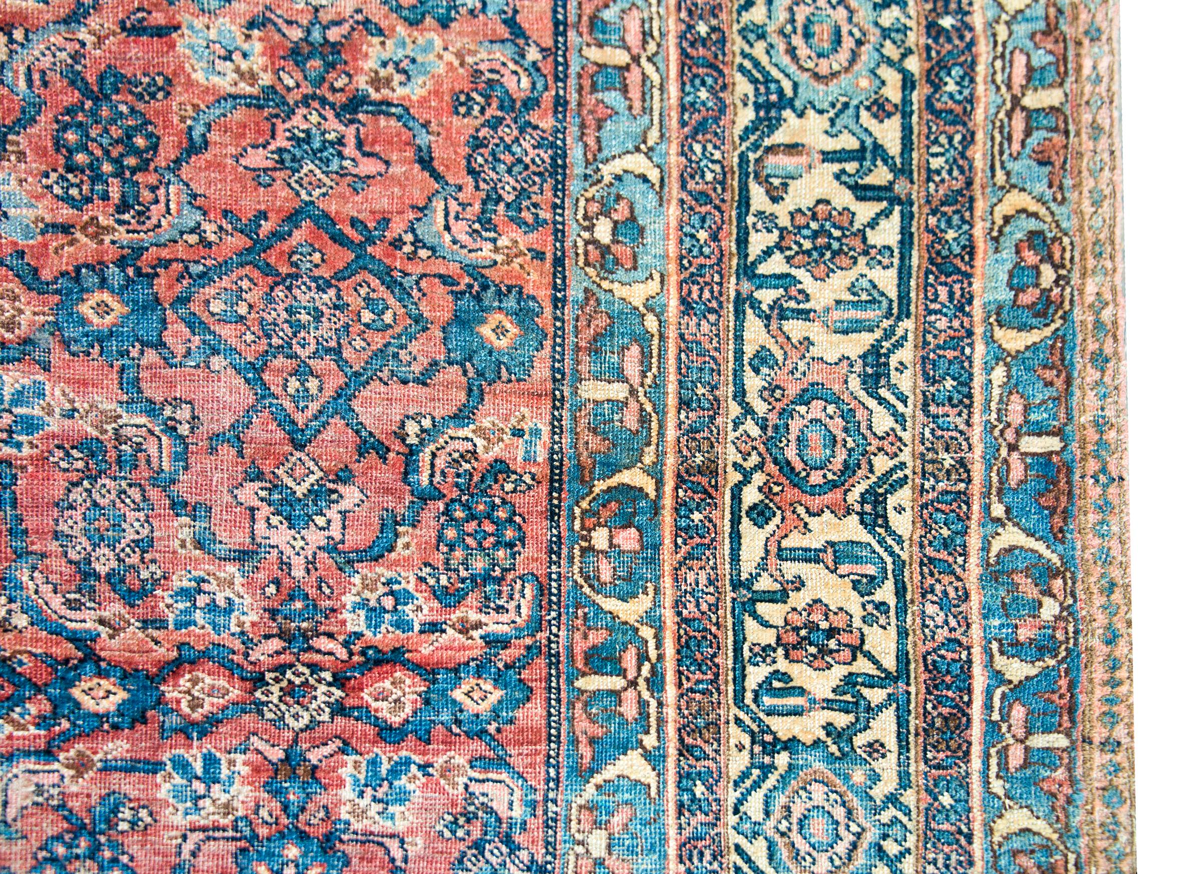 Persischer Bidjar-Teppich aus dem späten 19. Jahrhundert im Angebot 1