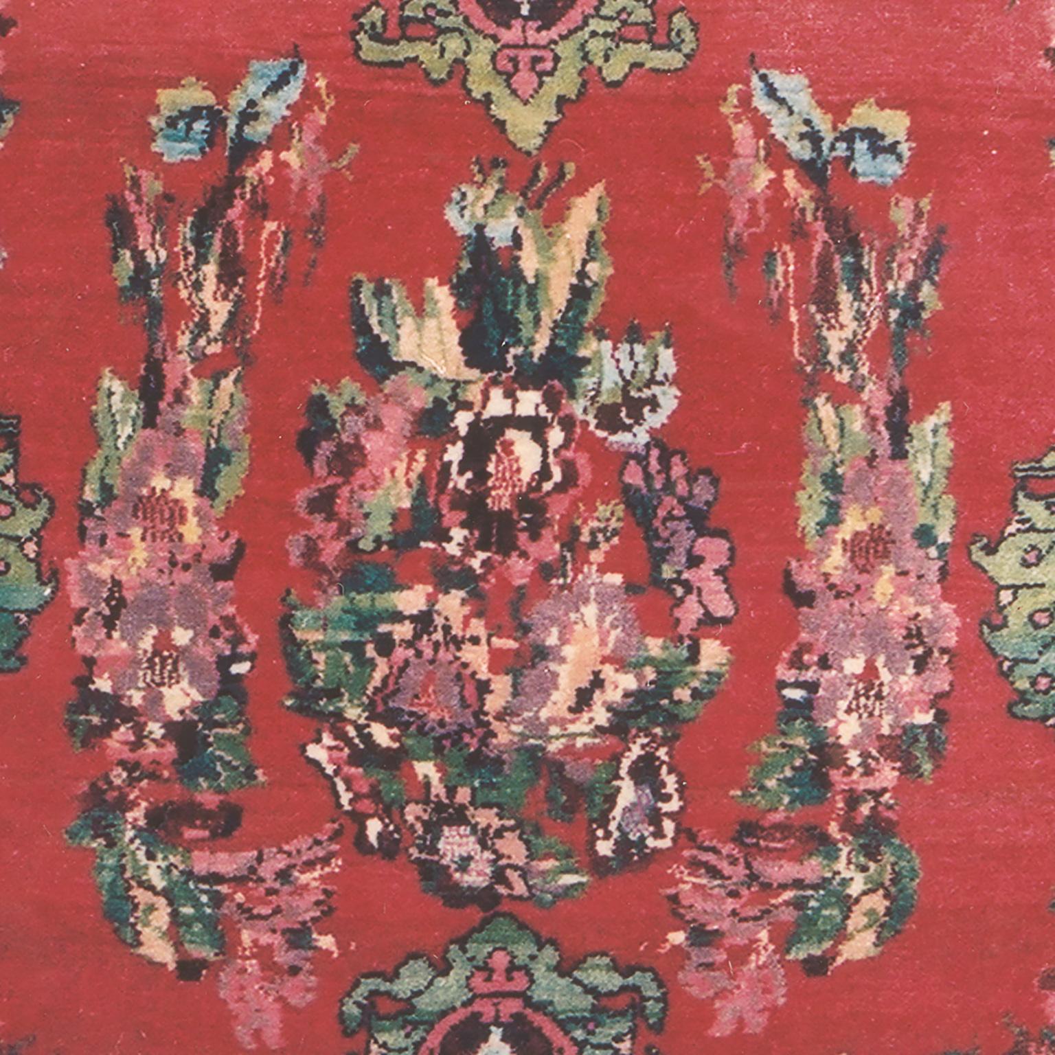 Hand-Woven Late 19th Century Persian Bijar Rug