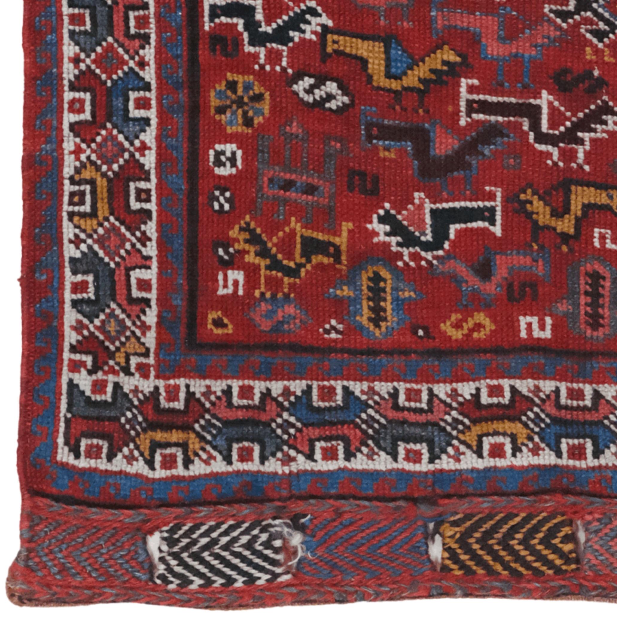 Persiano Borsa Khamseh a forma di uccello persiano della fine del XIX secolo in vendita