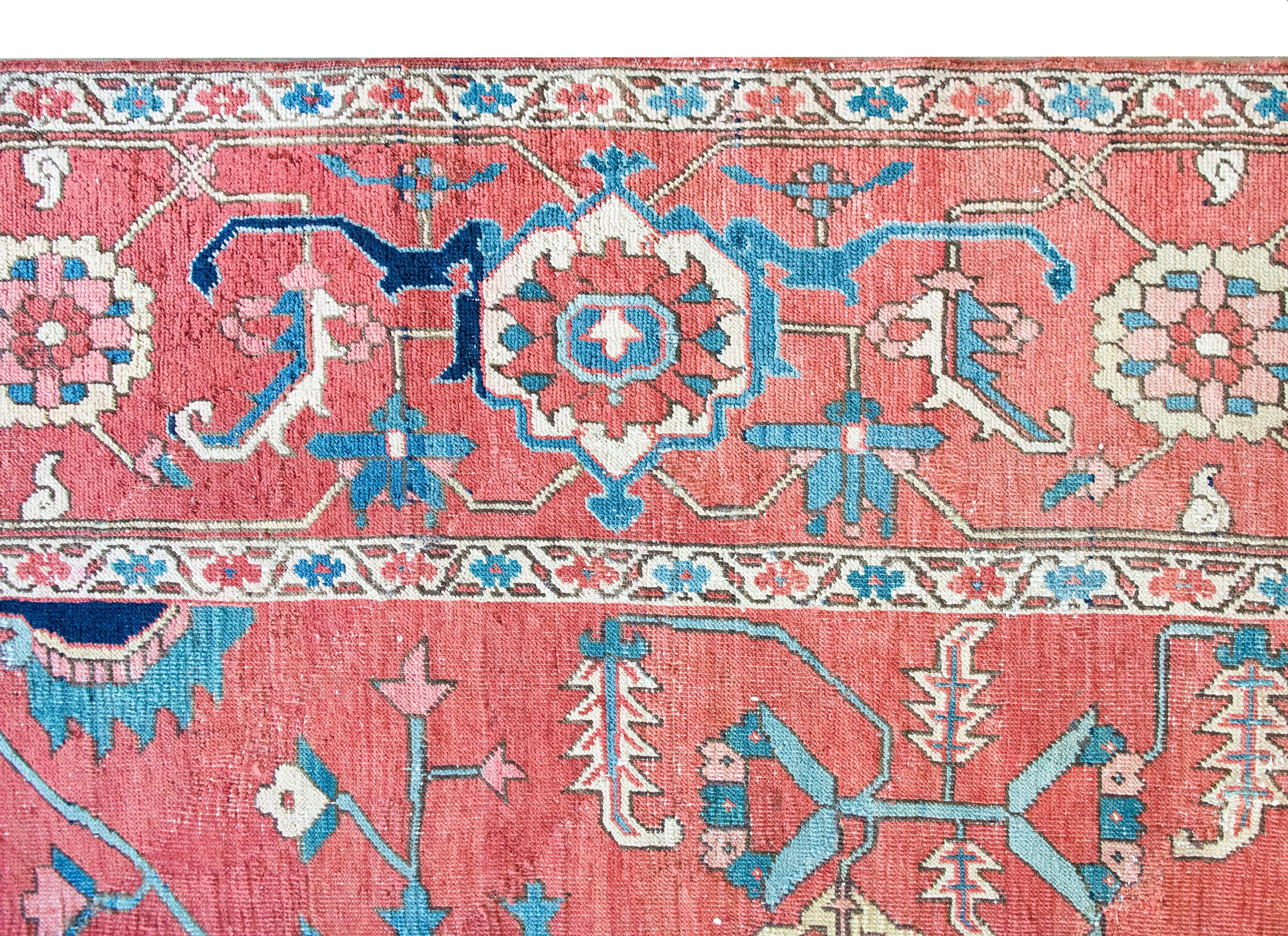 Persischer Heriz-Teppich des späten 19. Jahrhunderts im Angebot 6