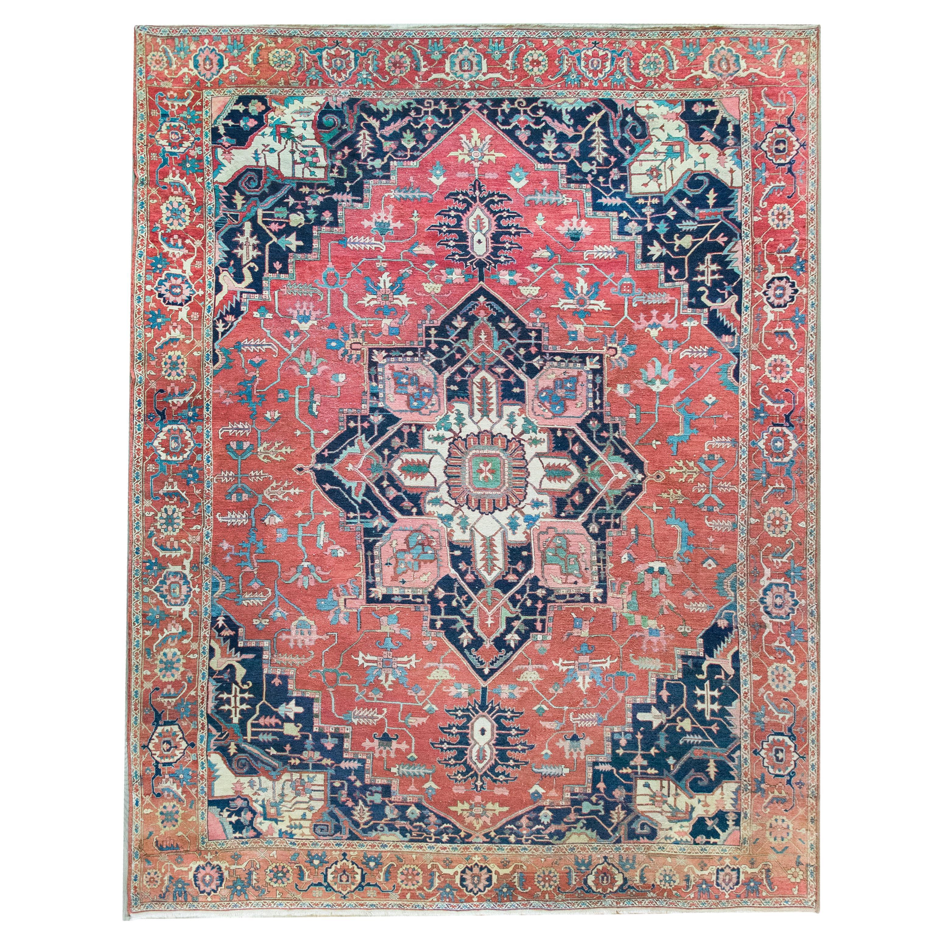 Late 19th Century Persian Heriz Rug