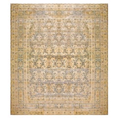 Used 19th Century S.E. Persian Kerman Laver Carpet ( 17' x 19'10" - 518 x 605 )