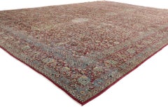 Late 19th Century Persian Kerman Rug with Modern Style