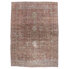 Late 19th Century Persian Kerman Rug with Modern Style
