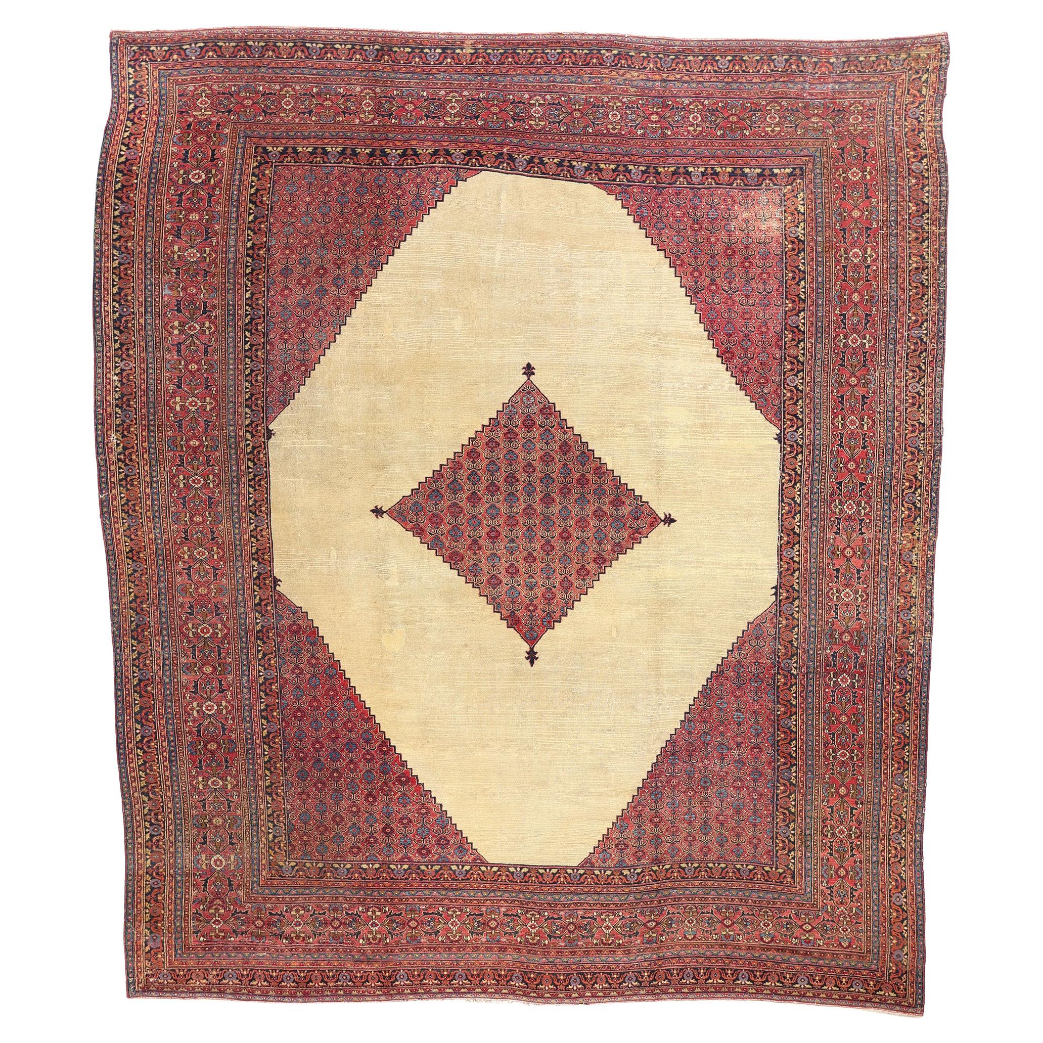 Late 19th Century Persian Khorassan Rug with Modern Style