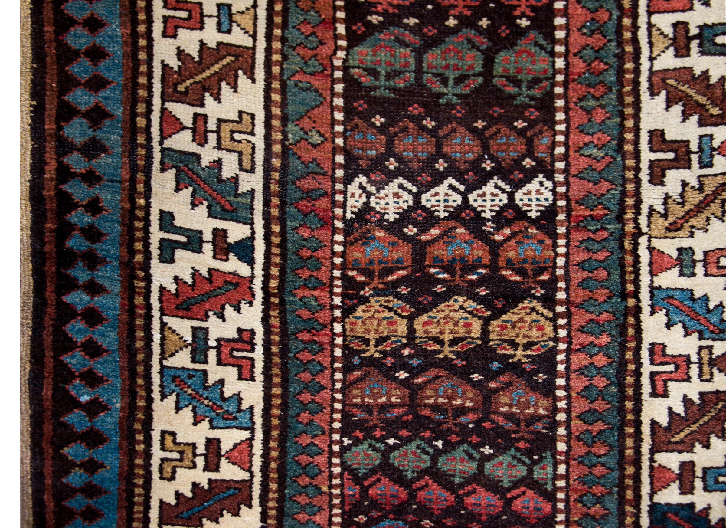 Wool Late 19th Century Persian Kuba Runner For Sale