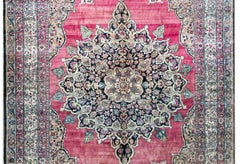 Late 19th Century Persian Lavar Kirman Rug