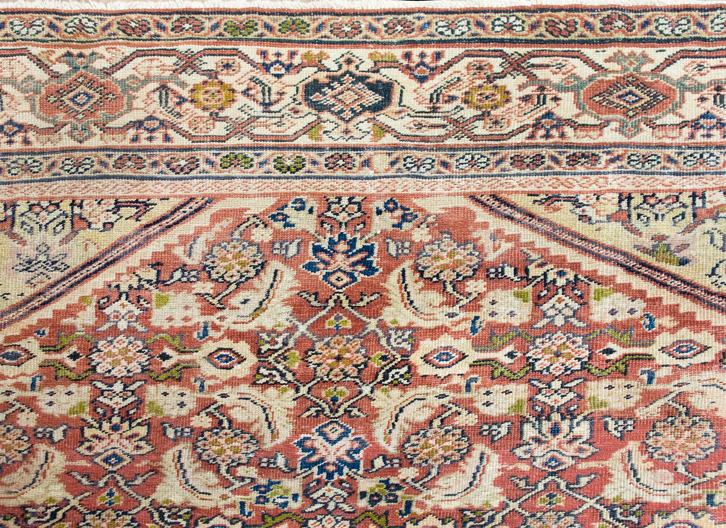 Late 19th Century Persian Mahal Sultanabad Rug For Sale 5