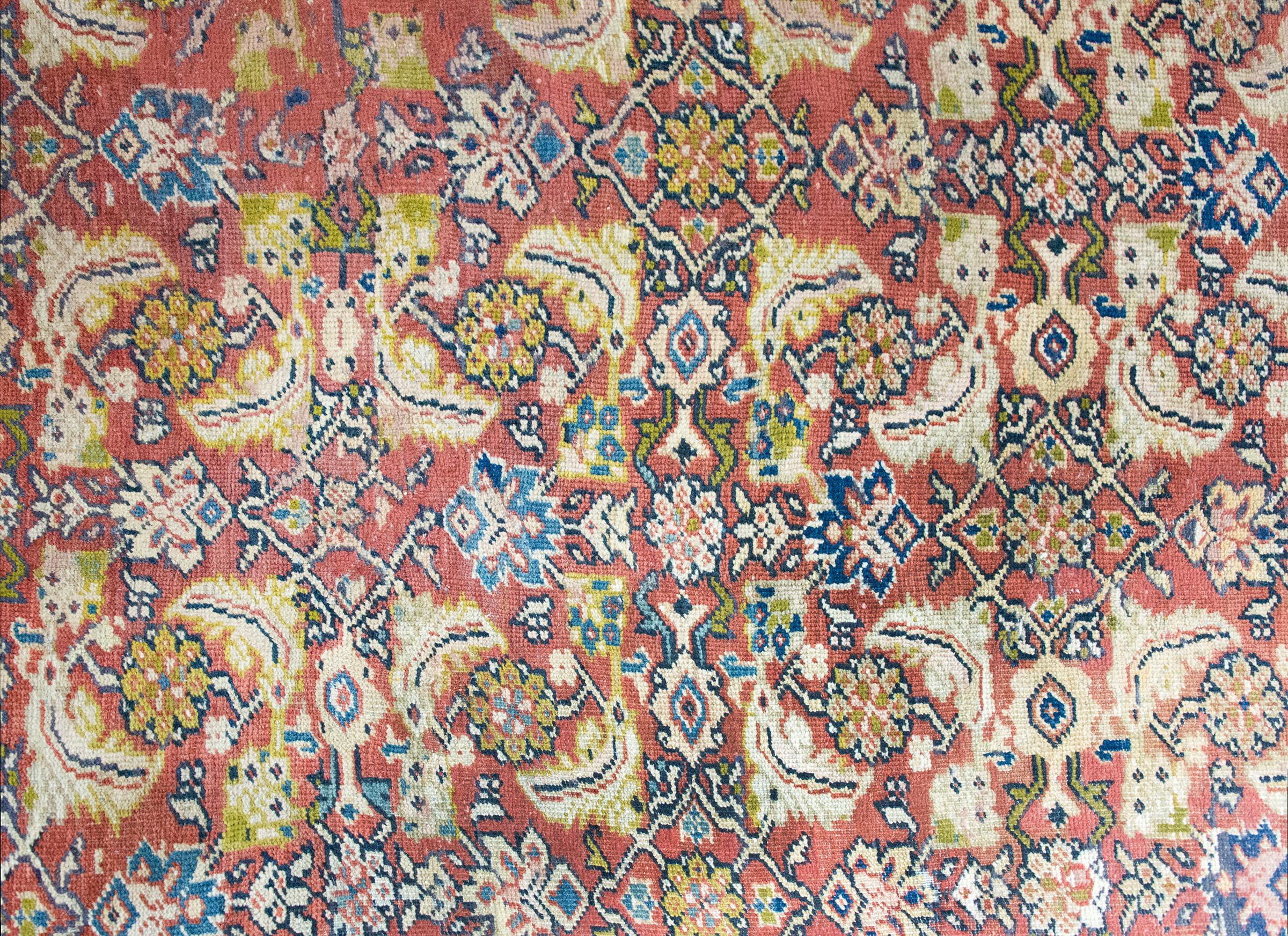 Late 19th Century Persian Mahal Sultanabad Rug For Sale 6