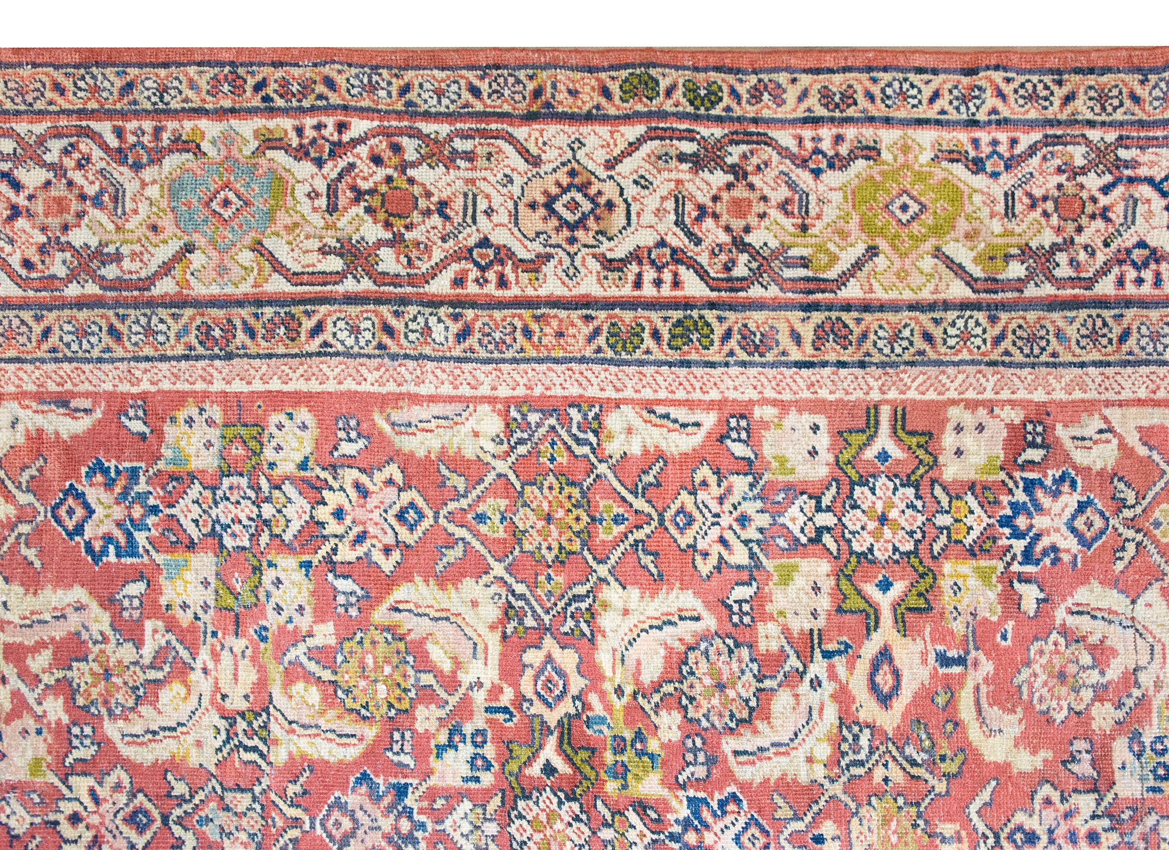 Late 19th Century Persian Mahal Sultanabad Rug For Sale 7
