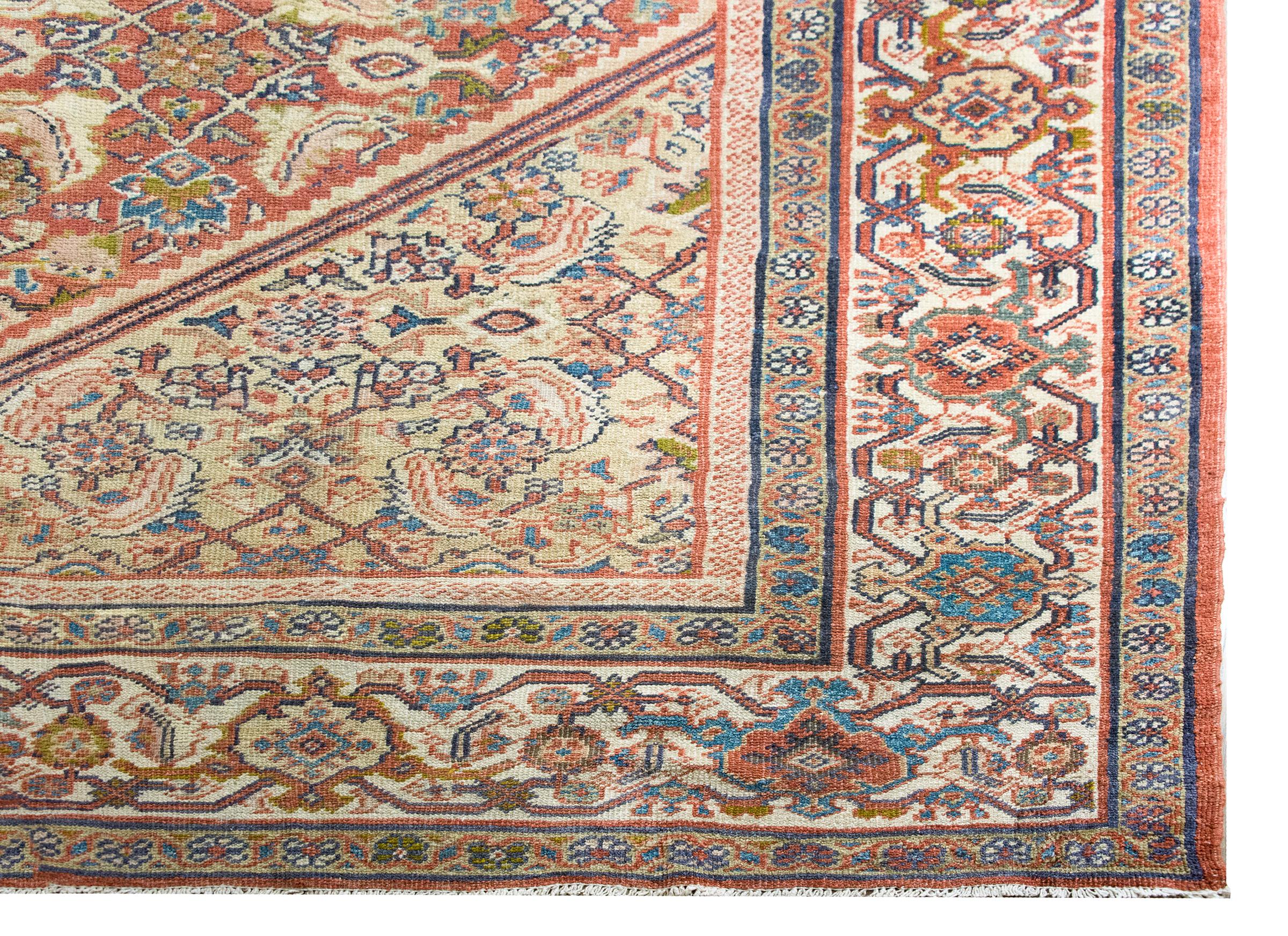 Late 19th Century Persian Mahal Sultanabad Rug For Sale 8