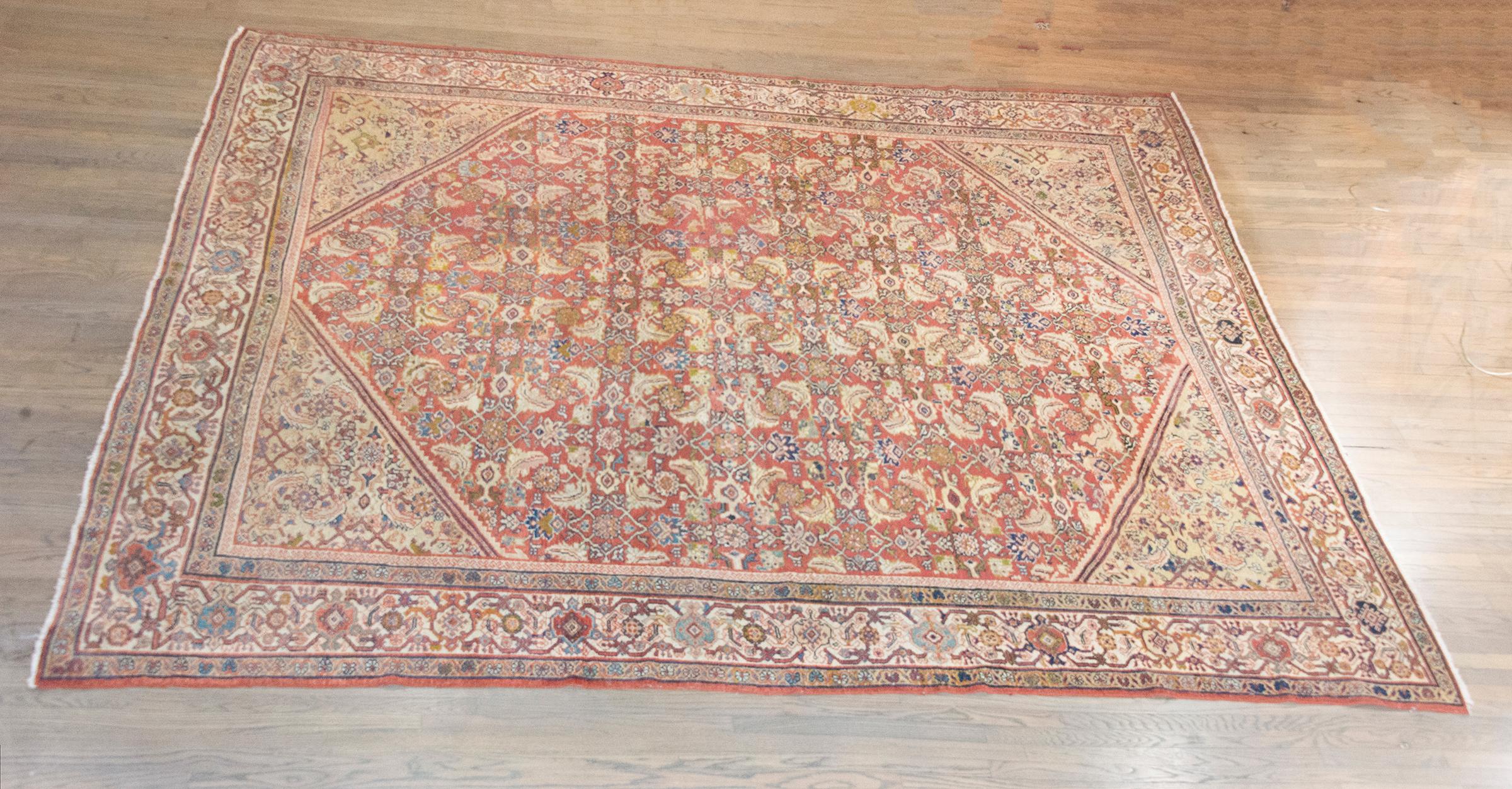 Late 19th Century Persian Mahal Sultanabad Rug For Sale 10