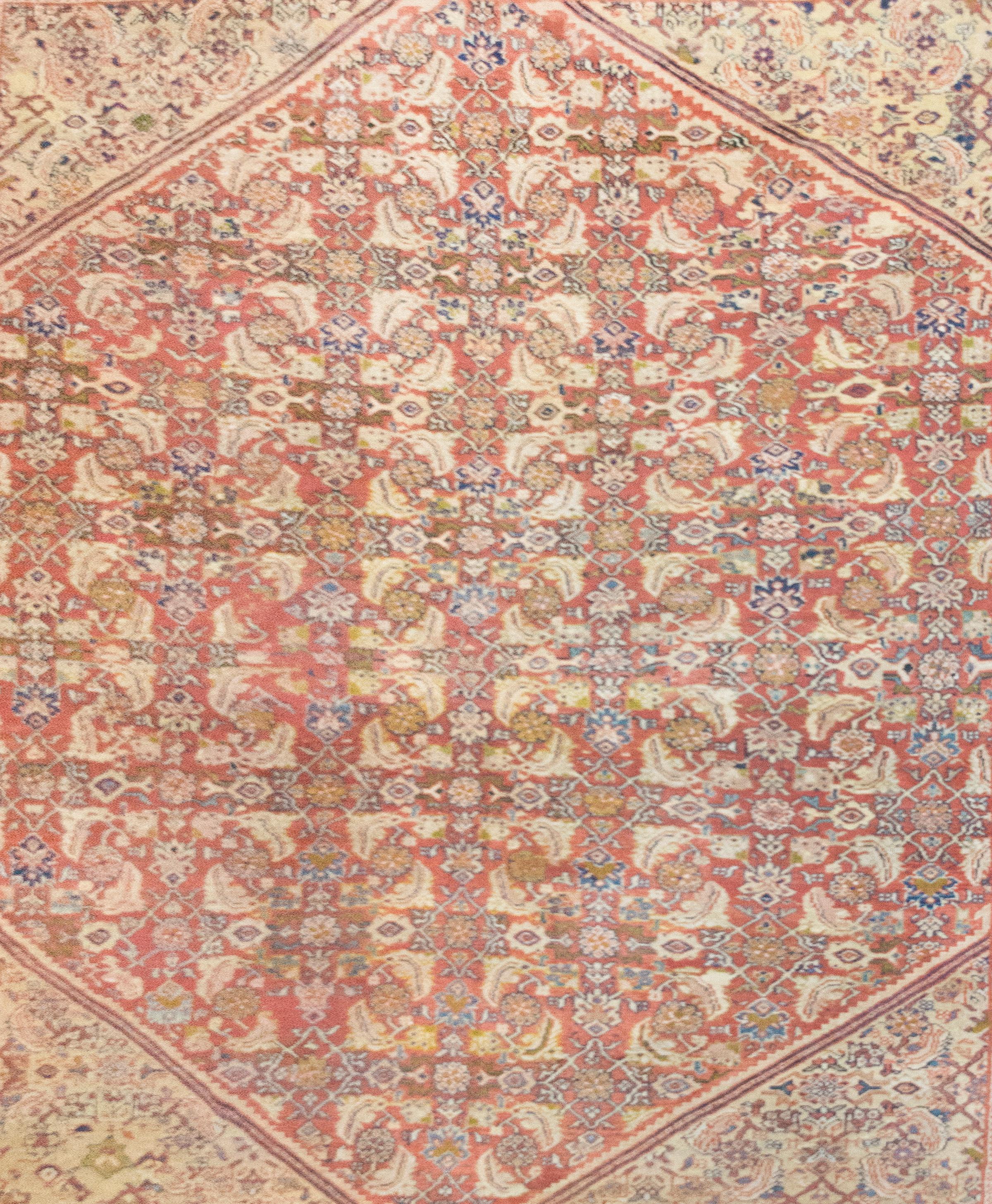 Late 19th Century Persian Mahal Sultanabad Rug For Sale 2