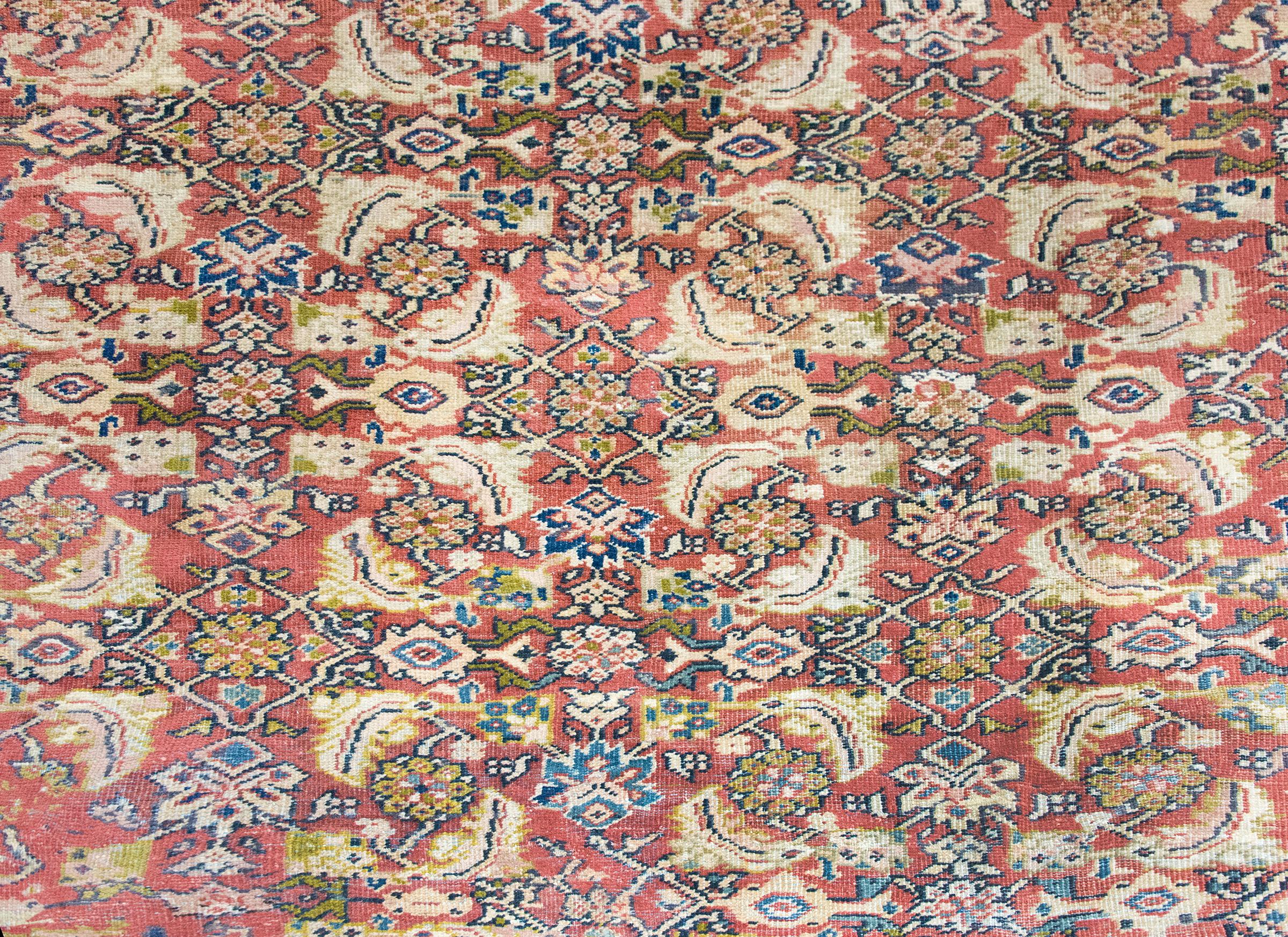 Late 19th Century Persian Mahal Sultanabad Rug For Sale 4