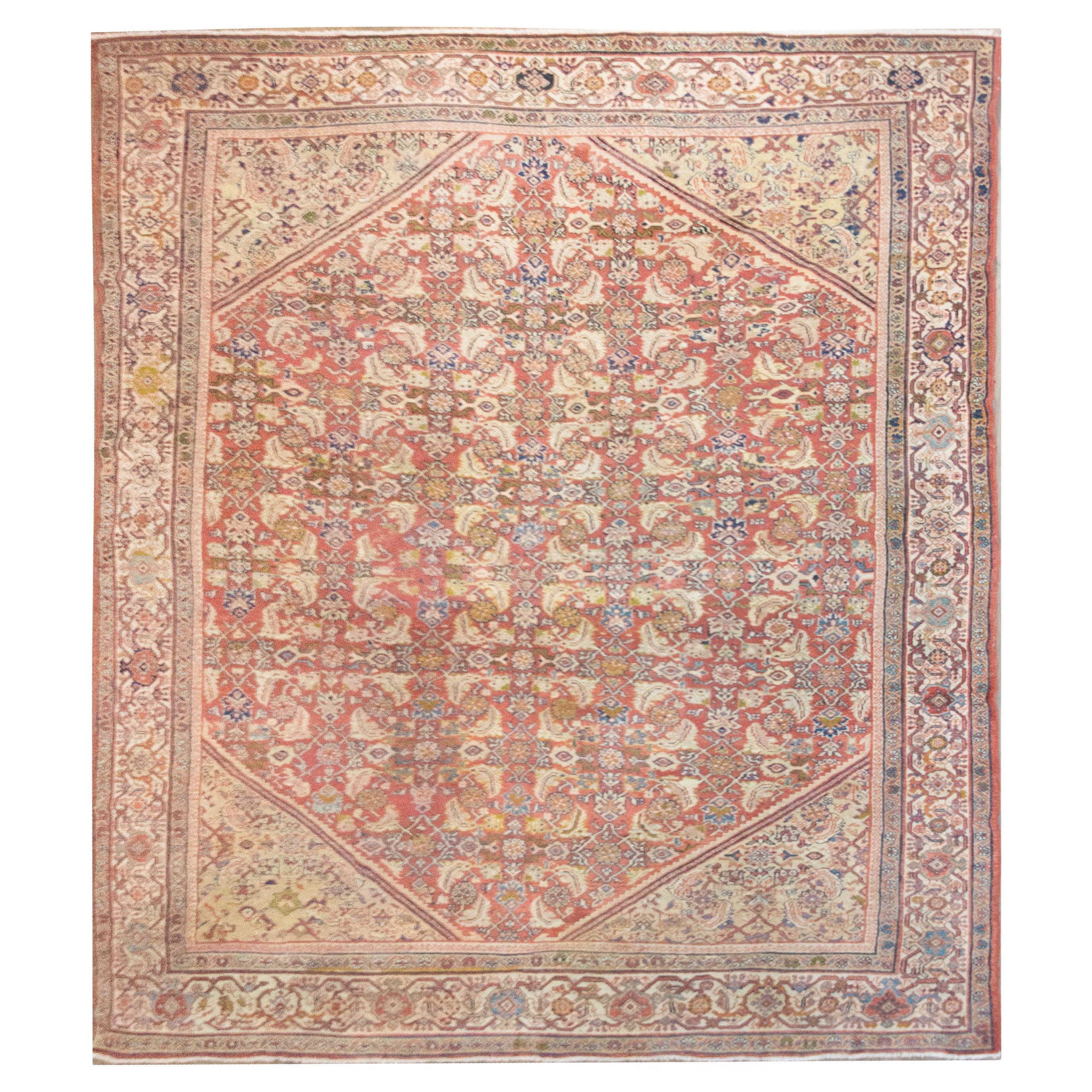 Late 19th Century Persian Mahal Sultanabad Rug For Sale