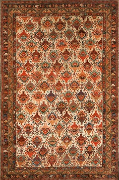Late 19th Century Persian Malayer Carpet ( 4' X 6'2" - 122 x 188 )
