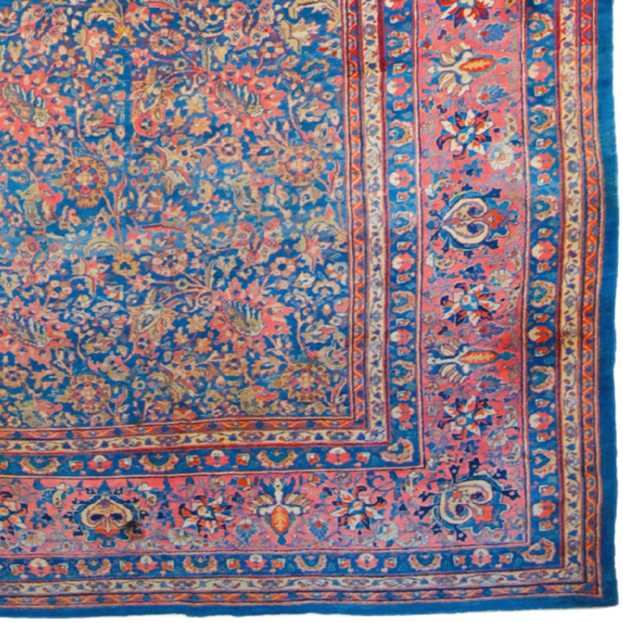 Tappeto Sarouk persiano della fine del XIX secolo In condizioni buone in vendita a Sultanahmet, 34
