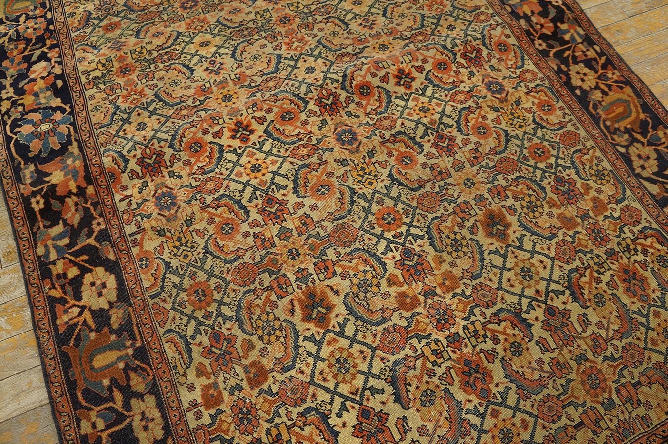 Hand-Knotted Late 19th Century Persian Sarouk Farahan Carpet For Sale