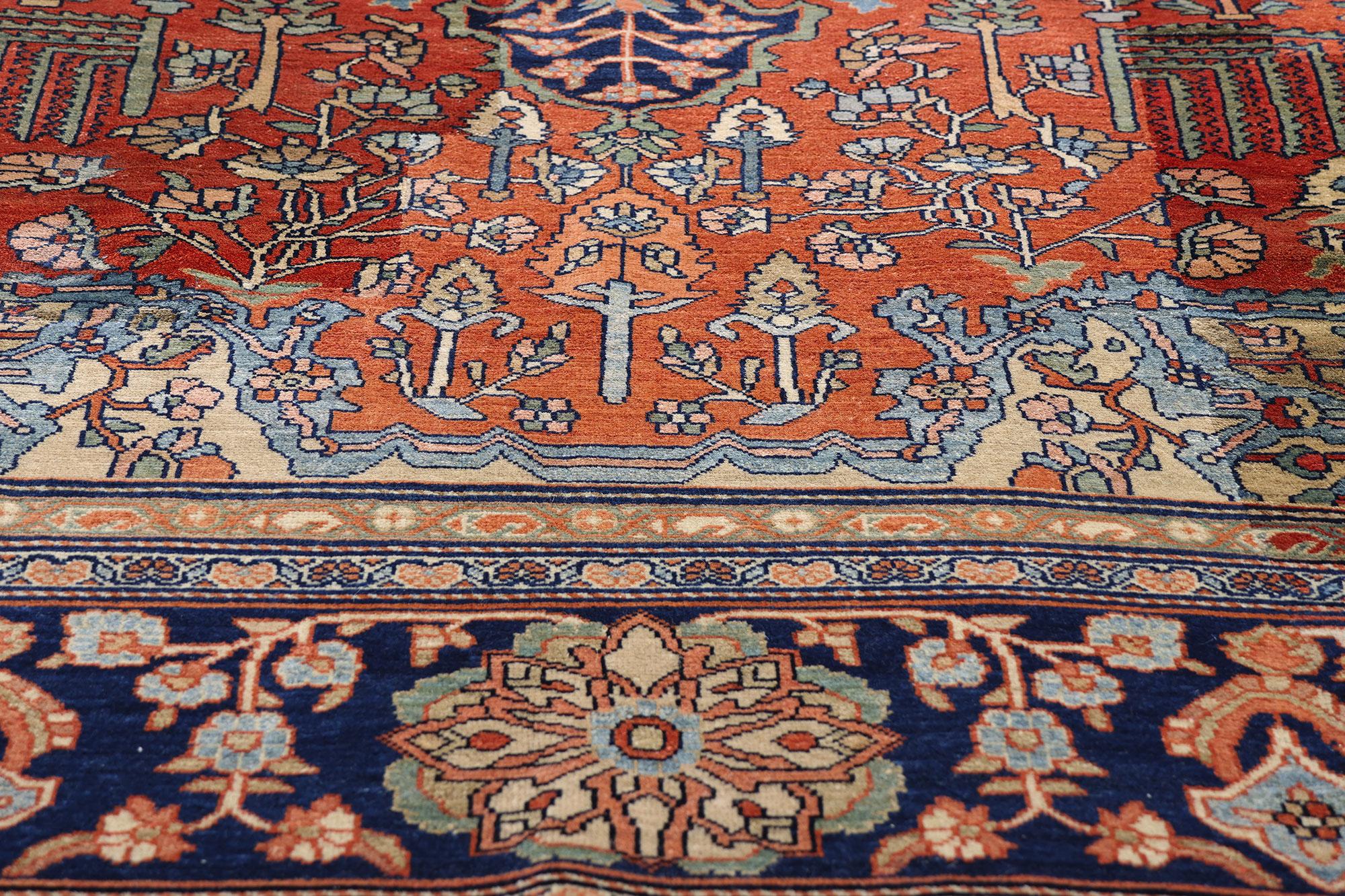 Tapis persan Sarouk Farahan des années 1880, 09'00 x 13'02 en vente 2